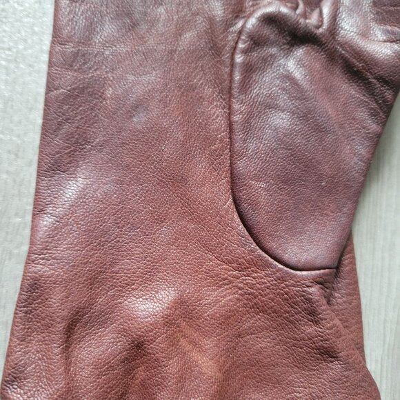 Vintage Grandoe Leather Gloves Size 8 Brown - Picture 3 of 3